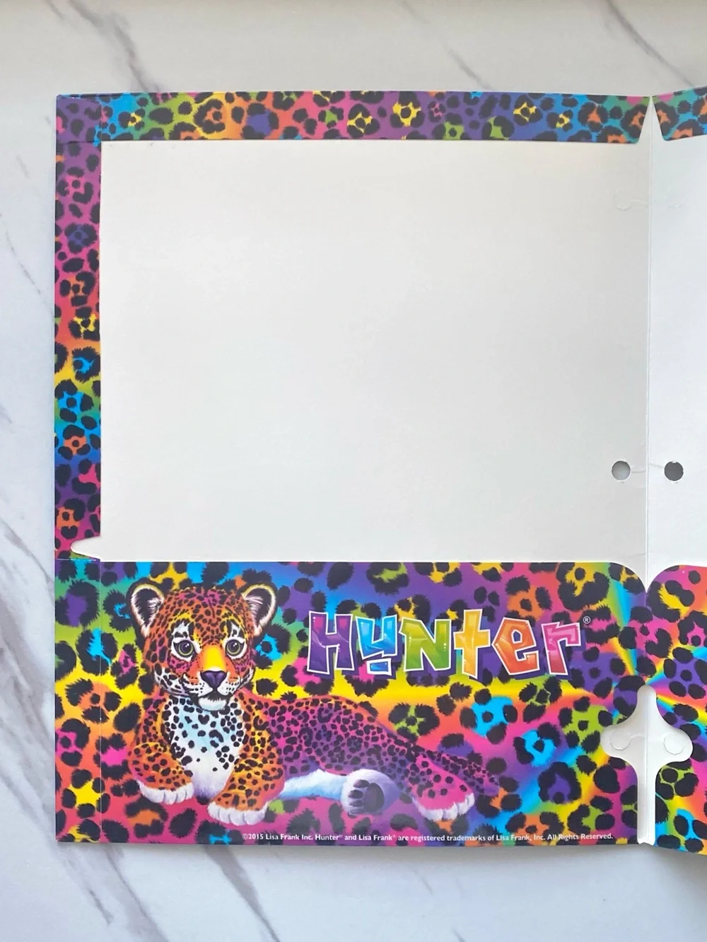 Lisa Frank Hunter leopard folder